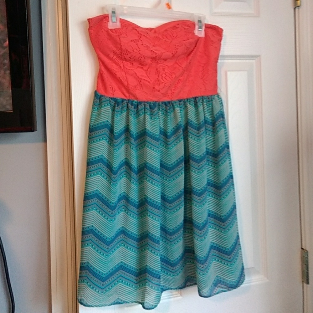 Strapless summer dress